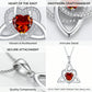⏳🔥LIMITED-TIME 50% OFF! ⏰Birthstone Celtic Trinity Knot Heart Necklace✨ Heart Shape Celtic Trinity Knot Birthstone Pendant
