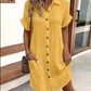 ⏳Limited time – 55% OFF⏰✨Women’s Summer Midi Dress – Breezy, Flattering & Effortlessly Chic! Lightweight Button-Down with Pockets 🇬🇧☀️