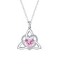 ⏳🔥LIMITED-TIME 50% OFF! ⏰Birthstone Celtic Trinity Knot Heart Necklace✨ Heart Shape Celtic Trinity Knot Birthstone Pendant