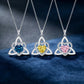 ⏳🔥LIMITED-TIME 50% OFF! ⏰Birthstone Celtic Trinity Knot Heart Necklace✨ Heart Shape Celtic Trinity Knot Birthstone Pendant