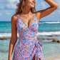 🏖️ SOLDES D’ÉTÉ ⚡ PLUS DE 50 000 VENDUS ! 🌞🌊 Maillot de bain à jupe avec décolleté en V profond et nœud décoratif