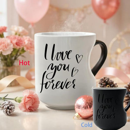 🏆 LIMITED-TIME 50% OFF! ✨Color Changing Heart Handle Ceramic Mug for Valentine's Day