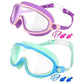 👓SUMMER GIFT – ONLY £11.99!!🏆#1 Bestselling🏊‍♀️HD children's large frame waterproof and anti-fog swimming goggles
