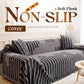 ⏳🔥LIMITED-TIME 50% OFF! ⏰Soft Plush Non‑Slip Couch Cover‑Thick Striped Sofa Throw Cover, Cozy Winter‑Friendly Furniture Protector for Living Room, Anti‑Slip Universal Sofa Slipcover
