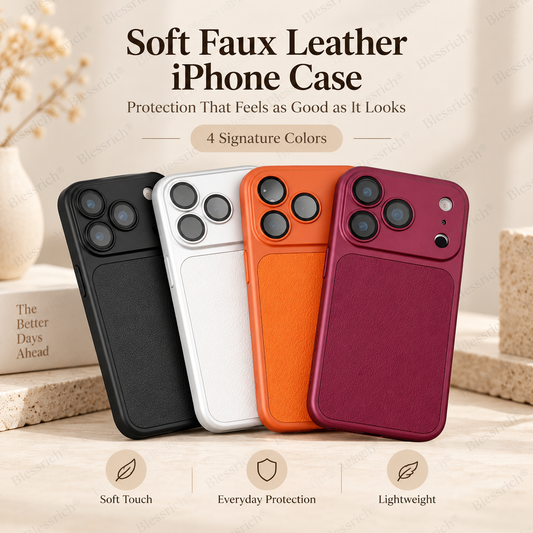 ⏳🔥LIMITED-TIME 50% OFF! ⏰Soft Faux Leather Phone Case – Flexible, Slim, Model‑Specific 📱✨