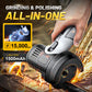⏳🔥LIMITED-TIME 50% OFF! ⏰12V Cordless Mini Angle Grinder, 3-in-1 Cut Grind Polish Power Tool, 15000RPM Portable Electric Grinder with 1500mAh Battery for DIY Small Projects