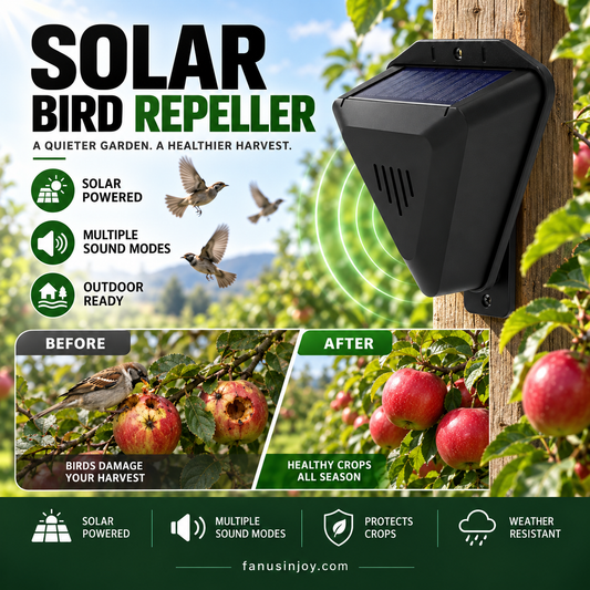 ⏳🔥LIMITED-TIME 50% OFF! ⏰Waterproof Solar Outdoor Bird Repeller🐦