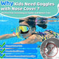 👓SUMMER GIFT – ONLY £11.99!!🏆#1 Bestselling🏊‍♀️HD children's large frame waterproof and anti-fog swimming goggles