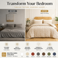 ⏳🔥LIMITED-TIME 50% OFF! ⏰3-piece tufted bedding set with cut-out pattern