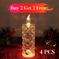 ⏳🔥LIMITED-TIME 50% OFF! ⏰LED Crystal Candle Lights- Romantic Tabletop Night Lights🎁