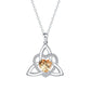 ⏳🔥LIMITED-TIME 50% OFF! ⏰Birthstone Celtic Trinity Knot Heart Necklace✨ Heart Shape Celtic Trinity Knot Birthstone Pendant