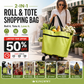 🔥Limited Offer ￡11.99!!⚡50K+ SOLD!🛍️2-in-1 Convertible shopping tote – hides wheels, holds 20kg, expands with zipper!