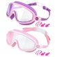 👓SUMMER GIFT – ONLY £11.99!!🏆#1 Bestselling🏊‍♀️HD children's large frame waterproof and anti-fog swimming goggles