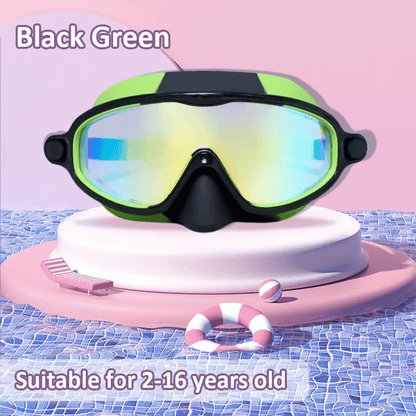 👓SUMMER GIFT – ONLY £11.99!!🏆#1 Bestselling🏊‍♀️HD children's large frame waterproof and anti-fog swimming goggles