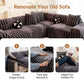 ⏳🔥LIMITED-TIME 50% OFF! ⏰Soft Plush Non‑Slip Couch Cover‑Thick Striped Sofa Throw Cover, Cozy Winter‑Friendly Furniture Protector for Living Room, Anti‑Slip Universal Sofa Slipcover