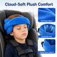 📢📢40% OFF !! ⏰Kids Car Seat Head Support Strap, Soft Plush Adjustable Nap Support Band with Padded Side Cushions