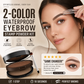 💄60% OFF NOW ! 🖌️2-Color Waterproof Eyebrow Stamp Powder Kit, Smudge-Proof Quick Natural Full Brow Makeup with Dual-End Brush