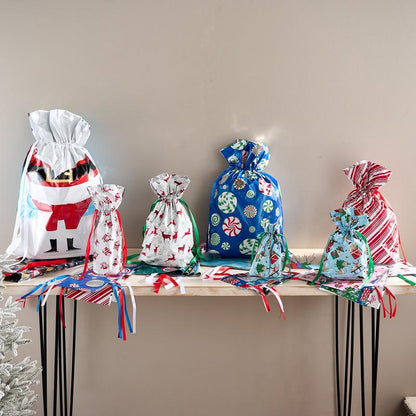 🎉Christmas Sale-49% OFF✨Drawstring Christmas Gift Bags (Biodegradable)