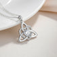 ⏳🔥LIMITED-TIME 50% OFF! ⏰Birthstone Celtic Trinity Knot Heart Necklace✨ Heart Shape Celtic Trinity Knot Birthstone Pendant