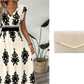 🎑50 % de réduction ✨Robe longue fluide à col en V et imprimé baroque pour femme