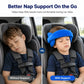📢📢40% OFF !! ⏰Kids Car Seat Head Support Strap, Soft Plush Adjustable Nap Support Band with Padded Side Cushions