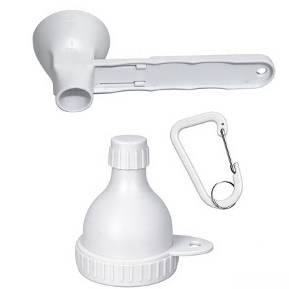 ⏳🔥LIMITED-TIME 50% OFF! ⏰ 2-in-1 measuring spoon – adjustable, funnel top, no mess, saves space!🥄✨