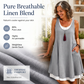 ⏳Limited time – 50% OFF⏰💃Women's Casual Loose Sleeveless Fake Two Piece Tank Dress