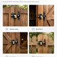 ⏳🔥LIMITED-TIME 50% OFF! ⏰Heavy-Duty Long Throw Gate Lock – Dual-Sided Key, 5 Keys Included 🏡🔒