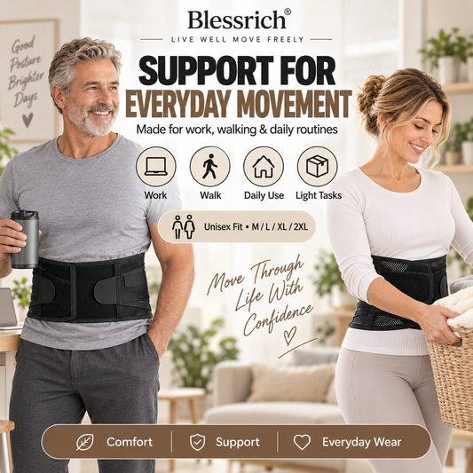 ⏳🔥LIMITED-TIME 50% OFF! ⏰ Support Your Back Instantly! Breathable 4-Rod Waist Support Brace