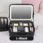 💄50% OFF!🎁Flawless Makeup Anywhere – Portable LED Mirror Makeup Bag!✨