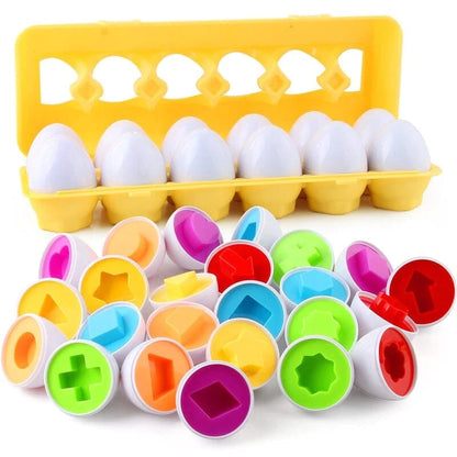 ⏳🔥LIMITED-TIME 50% OFF! ⏰Cognitive Development Geometric Eggs ( 12 Eggs One Set )
