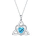 ⏳🔥LIMITED-TIME 50% OFF! ⏰Birthstone Celtic Trinity Knot Heart Necklace✨ Heart Shape Celtic Trinity Knot Birthstone Pendant