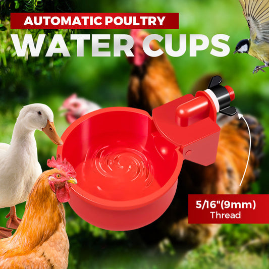 ⏳🔥LIMITED-TIME 50% OFF! ⏰5/16 Inch Thread Automatic Poultry Water Cups🐓