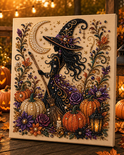 🏠 LIMITED-TIME 60% OFF! ✨Halloween Pearl Art DIY Kit – Turn Tiny Pearls into Spooky-Cute Magic