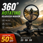 ⏳🔥LIMITED-TIME 50% OFF! ⏰360° Rotating Rearview Mirror – Clear view behind, no more neck twisting. Fits bikes, e‑bikes & motorcycles. Tool‑free silicone strap! 🛡️✨