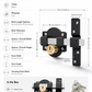 ⏳🔥LIMITED-TIME 50% OFF! ⏰Heavy-Duty Long Throw Gate Lock – Dual-Sided Key, 5 Keys Included 🏡🔒