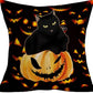 Halloween Pumpkin Throw Pillow Cover