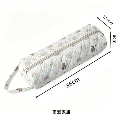 ⏳🔥LIMITED-TIME 50% OFF! ⏰Portable Quilted Travel Storage Bag with Handle for Hair Dryer Curling Iron and Hair Straightener🐆