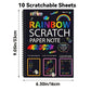 🔥Hot Sale 50% OFF🌈✍️Rainbow Magic Scratch Paper