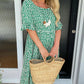 🏖️Summer Hot Sale ￡17.99!!💃Round Neck Polka Dot Print Midi Dress