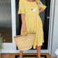 🏖️Summer Hot Sale ￡17.99!!💃Round Neck Polka Dot Print Midi Dress