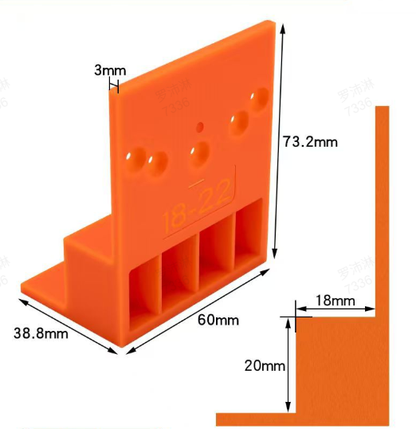 ⏳🔥LIMITED-TIME 50% OFF! ⏰Wardrobe Cabinet Side Filler Panel Installation Locator and Stepped Positioning Plate for Precise Hole Alignment📢📢BUY 1 GET 1 FREE!!⏰
