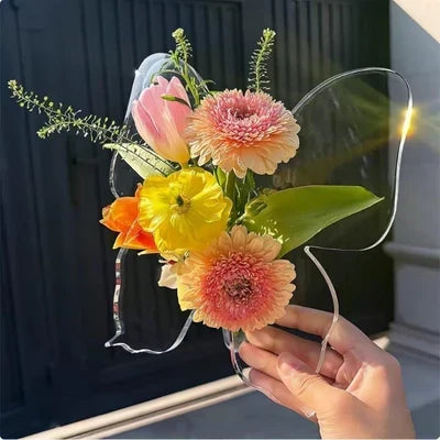 ⏳🔥LIMITED-TIME 50% OFF! ⏰Transparent Butterfly-Inspired Decorative Vase💐🦋
