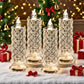 ⏳🔥LIMITED-TIME 50% OFF! ⏰LED Crystal Candle Lights- Romantic Tabletop Night Lights🎁