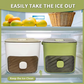🎁Last Day Promotion 50% OFF🔥Essential for summer🥤🧊 Ice Cube Maker with Storage – 48 cubes at once, leak‑proof lid. Stackable, saves space. Includes ice scoop & tong.