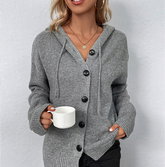 🏆 LAST DAY SALE 56% OFF 🔥 Women's Autumn Knit Drawstring Hooded Coat – Cosy, Relaxed Fit & Perfect for Layering on Crisp Days 🍂✨