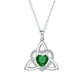 ⏳🔥LIMITED-TIME 50% OFF! ⏰Birthstone Celtic Trinity Knot Heart Necklace✨ Heart Shape Celtic Trinity Knot Birthstone Pendant