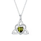 ⏳🔥LIMITED-TIME 50% OFF! ⏰Birthstone Celtic Trinity Knot Heart Necklace✨ Heart Shape Celtic Trinity Knot Birthstone Pendant