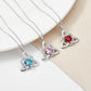 ⏳🔥LIMITED-TIME 50% OFF! ⏰Birthstone Celtic Trinity Knot Heart Necklace✨ Heart Shape Celtic Trinity Knot Birthstone Pendant