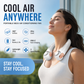 🌀 LIMITED-TIME 60% OFF! 💥 360° Rotating Neck Fan – Ultra Quiet, 3 Speeds, Hands-Free, Long Battery ✨